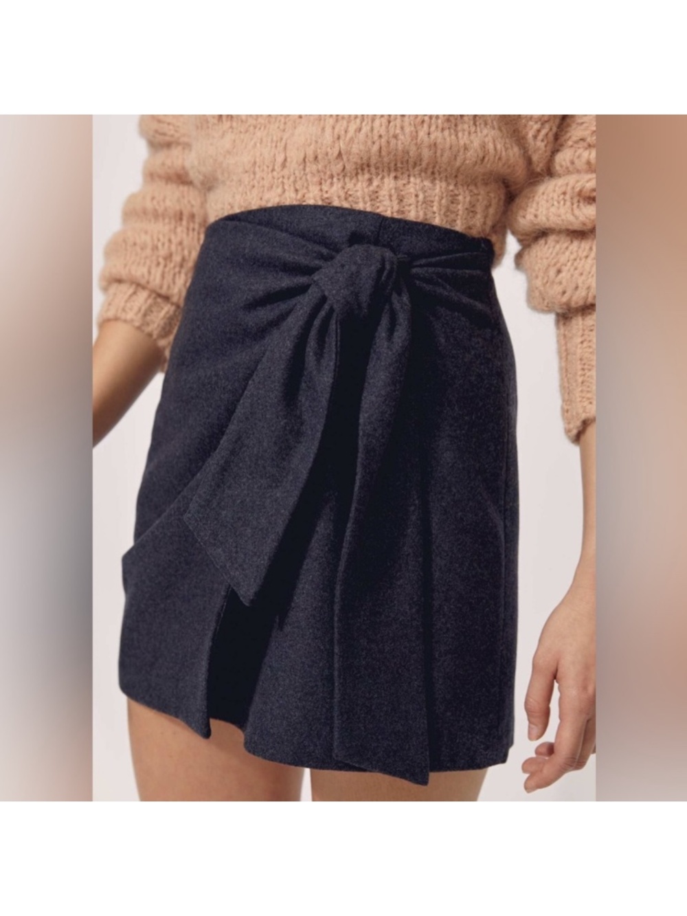 ARITZIA Wilfred CASHMERE and wool wrap skirt - Picture 2 of 11